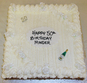 14"x14" Eggless Fresh Cream Birthday Cake